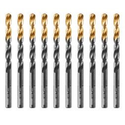 Сверло по металлу, 7 мм, HSS-Tin, Golden Tip, 10 шт. Denzel 717217