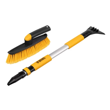 Щетка-сметка со скребком, телескоп, поворотная голова, 750-1120 мм Denzel 55326 купить в Когалыме