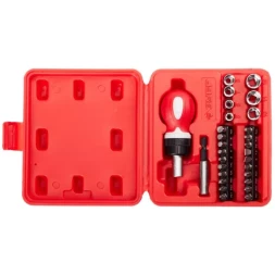 Набор ЗУБР "МАСТЕР" отвертка реверсивная в комплекте с насадками, в боксе, 29 предметов 25420-H29