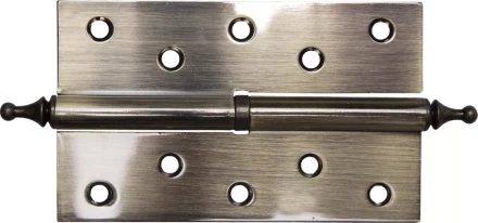 Петля дверная разъемная ЗУБР "ЭКСПЕРТ", 1 подшипник, цвет ст. латунь (AB), правая, с крепежом, 125х75х2,5мм,2шт 37605-125-5R купить в Когалыме