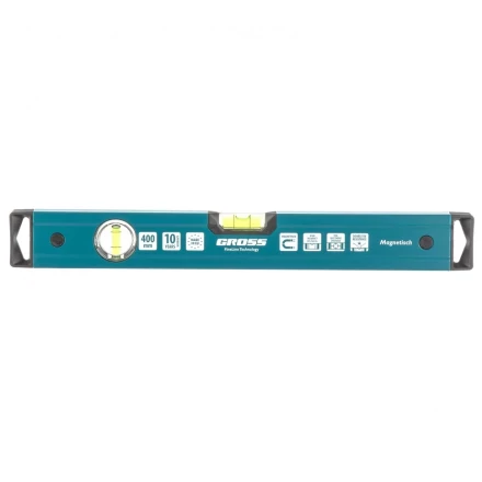 Уровень алюминиевый 400 мм магнитный 2 глазка Magnetisch Gross 33710 купить в Когалыме