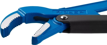 Ключ трубный рычажный ЗУБР "ПРОФЕССИОНАЛ", изогнутые губки, цельнокованый, Сr-V, № 2,  1,5" 27337-2_z01 купить в Когалыме