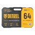 Набор инструментов Denzel 15801, 1/2&quot;, 1/4&quot;, CrV, S2, пластиковый кейс, 64 предмета купить в Когалыме