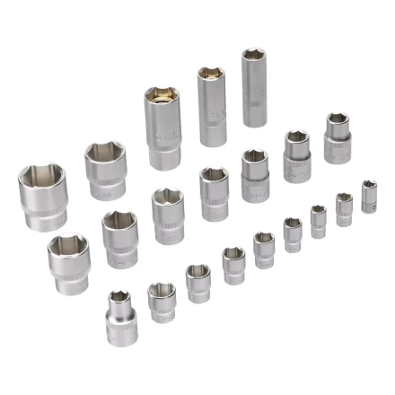 Набор инструментов Denzel 15801, 1/2", 1/4", CrV, S2, пластиковый кейс, 64 предмета купить в Когалыме