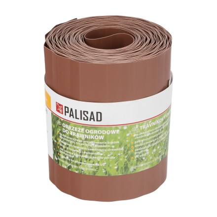 Бордюрная лента Palisad, 15х900 см, полипропиленовая, коричневая, Россия 644847 купить в Когалыме