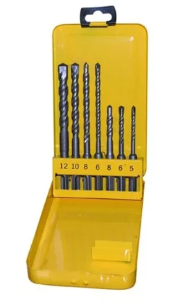 Набор буров SDS+ 5;6;8Х110 мм 6;8;10;12Х160 мм 7 штук металлический футляр Энкор 10997 купить в Когалыме