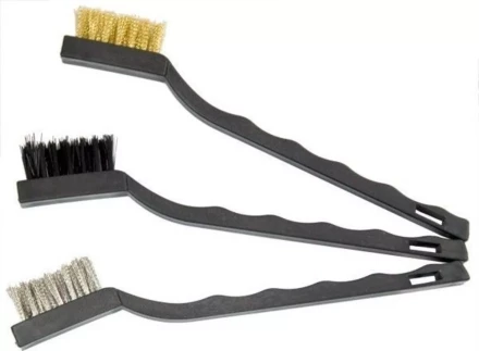 Набор щеток 3 шт металлические с пластмассовой ручкой малые MATRIX 74860 купить в Когалыме