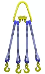 Строп текстильный четырехветвевой 4СТ 5 т  L=3.5 м SF6 50 мм Звено РТ- 3 купить в Когалыме