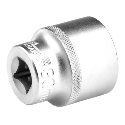 Головка торцевая 30 мм двенадцатигранная CrV под квадрат 1/2 хромированная Stels 13673 купить в Когалыме