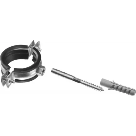 ЗУБР "МАСТЕР". Хомут трубный с гайкой, оцинкованный, в комплекте с сантехнической шпилькой и дюбелем, 1 1/4", 1шт 37866-38-43 купить в Когалыме
