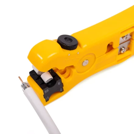 Стриппер КВТ КС-332 для снятия изоляции с коаксиального кабеля (89440) купить в Когалыме