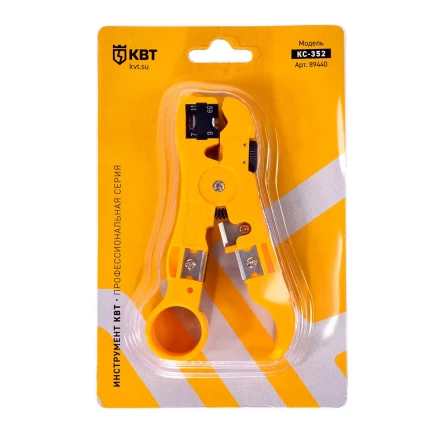 Стриппер КВТ КС-332 для снятия изоляции с коаксиального кабеля (89440) купить в Когалыме