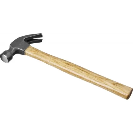 Молоток-гвоздодер STAYER "STANDARD" TopStrike с деревянной ручкой, 225г 20232-225 купить в Когалыме