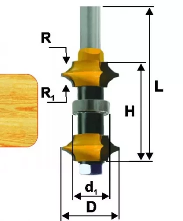 Фреза кром калевочная регул ф22мм хв 12мм 10696 купить в Когалыме