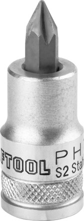 Торцовая бита-головка KRAFTOOL &quot;INDUSTRIE QUALITAT&quot;, материал S2, PHILLIPS, сатинированная, 1/2&quot;, PH1 27901-1_z01 купить в Когалыме