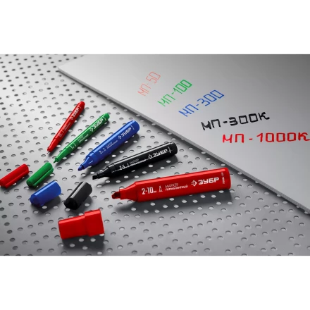 ЗУБР МП-1000К чёрный, 2-10 мм, клиновидный перманентный маркер (06333-2) купить в Когалыме