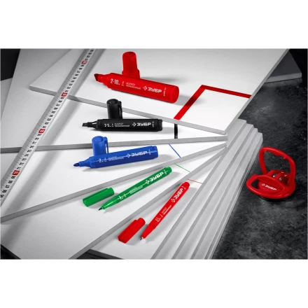 ЗУБР МП-1000К чёрный, 2-10 мм, клиновидный перманентный маркер (06333-2) купить в Когалыме