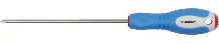 Отвертка ЗУБР, Cr-V сталь, трехкомпонентная рукоятка, цветовая индикация типа шлица, PH №1, 150мм 25252-1-150_z01 купить в Когалыме