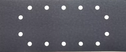 Лист шлиф. универсал. URAGAN с покрытием стеарата цинка, 14 отверстий по кругу, для ПШМ, P320, 115х280мм, 50шт 907-23104-320-50 купить в Когалыме