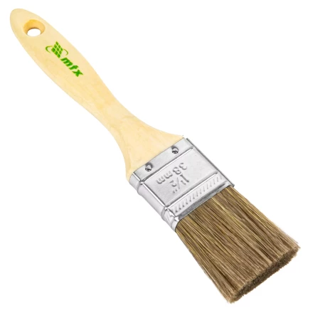Кисть плоская "Евро" 1.5", смешанная щетина, деревянная ручка MTX 83078 купить в Когалыме
