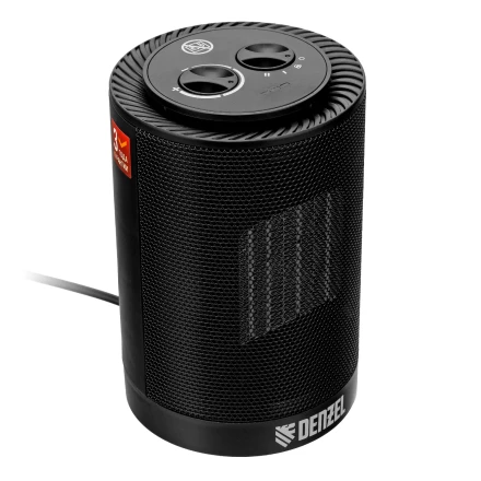 Тепловентилятор керамический Denzel DTFC-1200S, вращение, 3 реж., вент., нагрев 600/1200 Вт 96411 купить в Когалыме