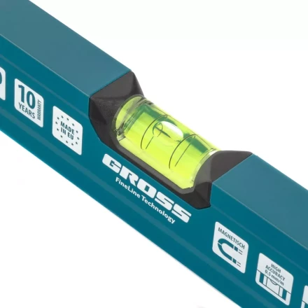 Уровень алюминиевый 600 мм магнитный 2 глазка Magnetisch  Gross 33711 купить в Когалыме