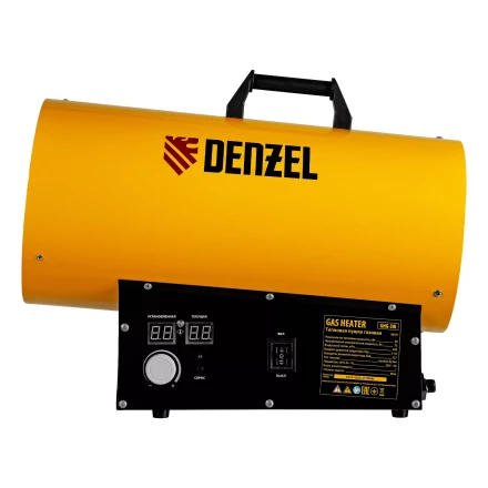 Газовая тепловая пушка Denzel GHG-30i, 30 кВт, цифровой термостат, пропан-бутан 96471 купить в Когалыме