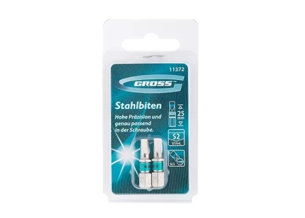 Набор бит SL5,0х25, сталь S2, 2шт GROSS 11372 купить в Когалыме