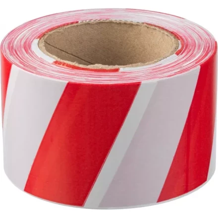 Сигнальная лента ЗУБР "МАСТЕР", цвет красно-белый, 75мм х 200м 12240-75-200 купить в Когалыме