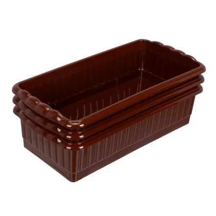 Поддон для рассады Palisad 322х166х82 мм, пластиковый, 3 шт, под 8 горшочков 250 мл., 643442 купить в Когалыме