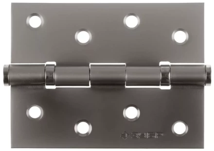 Петля универсальная ЗУБР "ЭКСПЕРТ", 2 подшипника, цвет мат. никель (PN), с крепежом, 100х75х2,5мм, 2 шт 37601-100-4 купить в Когалыме