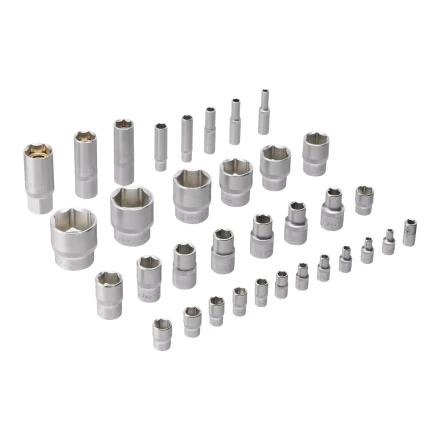 Набор инструментов Denzel 15802, 1/2", 1/4", CrV, S2, пластиковый кейс, 84 предмета купить в Когалыме