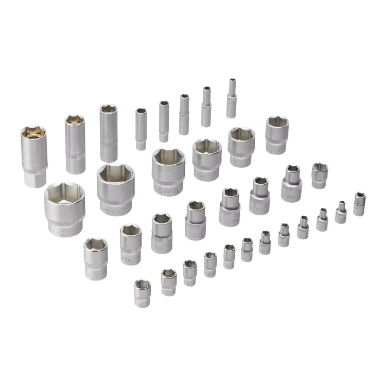 Набор инструментов Denzel 15802, 1/2", 1/4", CrV, S2, пластиковый кейс, 84 предмета купить в Когалыме