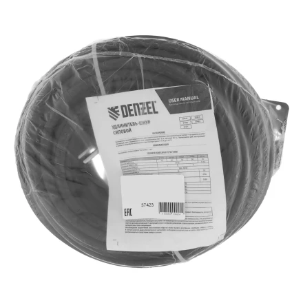 Удлинитель-шнур силовой Denzel Top Series , КГТТ, 20м, 3 розетки, 3 x 2,5 мм, 3 м 37423 купить в Когалыме
