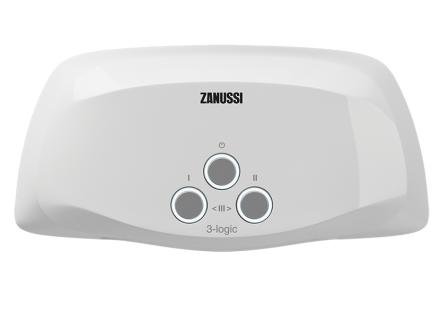 Водонагреватель проточный ZANUSSI 3-logic 6.5 TS душ и кран купить в Когалыме