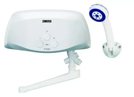 Водонагреватель проточный ZANUSSI 3-logic 6.5 TS душ и кран купить в Когалыме