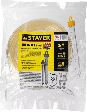 Гидроуровень STAYER "MASTER" с усиленной измерительной колбой большого размера, d 6мм, 20м 579447 купить в Когалыме