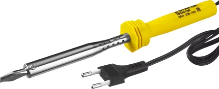 Паяльник STAYER "STANDARD" с пластмассовой рукояткой и долговечным жалом, 100 Вт, клин 55330-100 купить в Когалыме