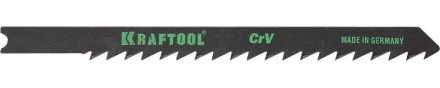 Полотна KRAFTOOL, U144D, для эл/лобзика, Cr-V, по дереву, ДВП, ДСП, быстрый рез, US-хвост., шаг 4мм, 75мм, 2шт 159621-4 купить в Когалыме
