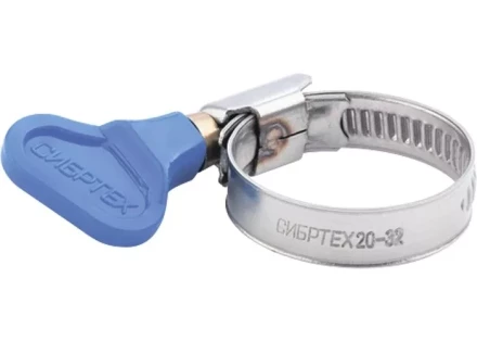 Хомуты металлические элемент крепления с формой ключа 16-25мм,2 шт Сибртех 47650 купить в Когалыме