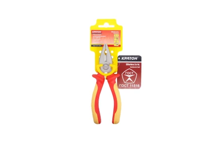 Пассатижи диэлектрические до 1000 В Кратон Dielectric Cr-V 150 мм 2 12 11 001 купить в Когалыме