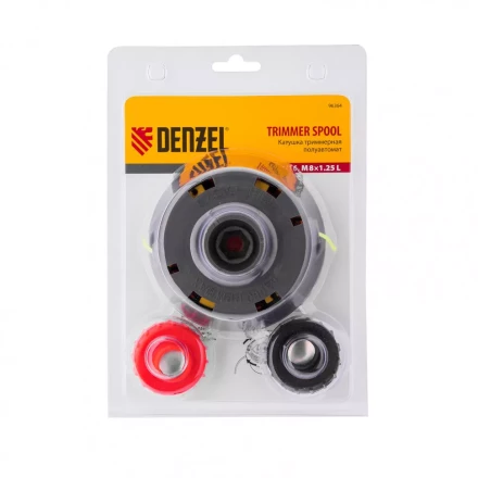 Катушка триммерная полуавтомат быстрая заправка шестигранник HEX х 15/6, болт 5/16 левый, М8 левый Denzel 96364 купить в Когалыме