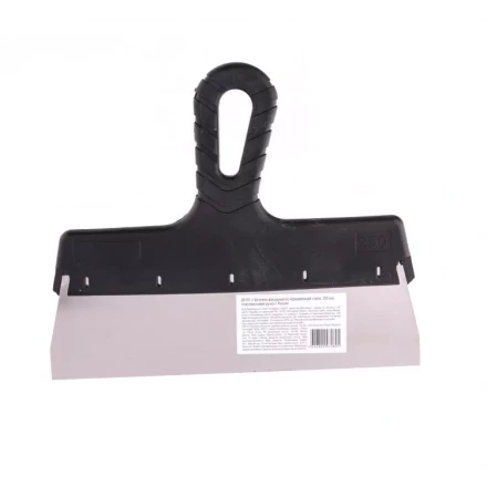 Шпатель фасадный из нержавеющей стали 250 мм пластмассовая ручка 85151 купить в Когалыме