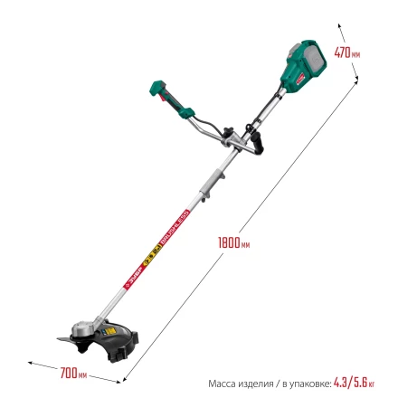 ЗУБР С1-18, 36 В, 35/25.5 см, без АКБ, бесщеточный триммер (ТАБ-365) купить в Когалыме