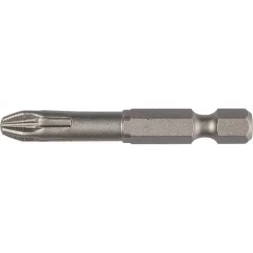 Биты "ЕХPERT" торсионные кованые, обточенные, KRAFTOOL 26123-2-50-2, Cr-Mo сталь, тип хвостовика E 1/4", PZ2, 50мм, 2шт 26123-2-50-2