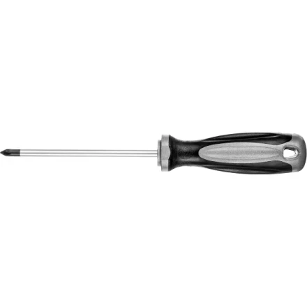 Отвертка MIRAX 25096-1-10, закаленный стержень, двухкомпонентная рукоятка, PH1x100мм 25096-1-10 купить в Когалыме