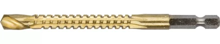 ЗУБР. Сверло фрезеровальное по дереву и тонкому листовому металлу, шестигранный хвостовик 1/4", 8х110мм 29966-08 купить в Когалыме