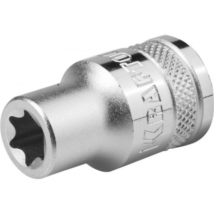Торцовая головка KRAFTOOL &quot;INDUSTRIE QUALITAT&quot;, Cr-V, внешний TORX, хромосатинированная, 1/2&quot;, Е 14 27810-14_z01 купить в Когалыме