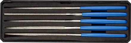 Набор ЗУБР "ЭКСПЕРТ" Надфили с алмазным напылением в пластиковом боксе, P 140, 140х75мм, 5 предметов 33388-140-H5 купить в Когалыме