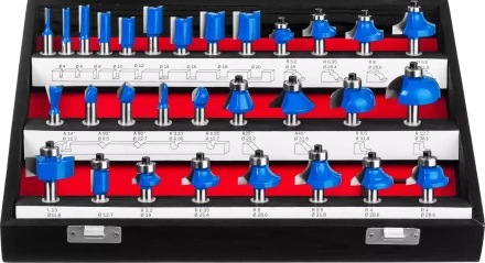 ЗУБР 30 шт, набор профильных фрез по дереву, Профессионал (28796-H30) купить в Когалыме